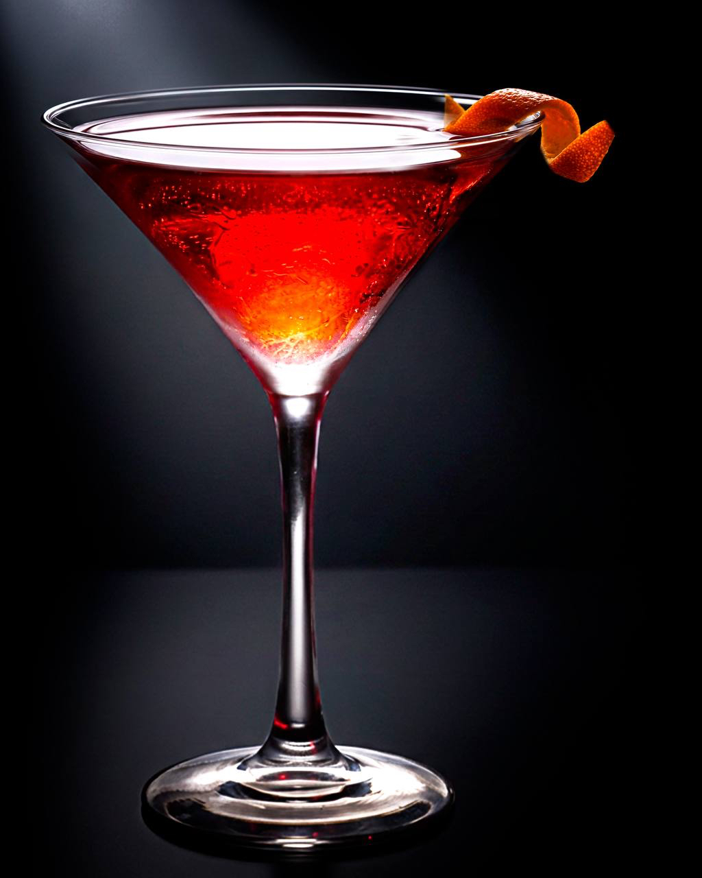 Red cosmopolitan cocktail at Pirate's Table Myrtle Beach