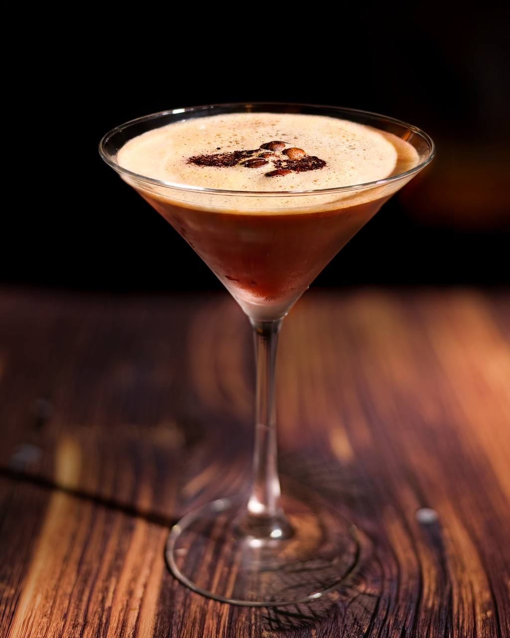 Espresso martini cocktail at Pirate's Table