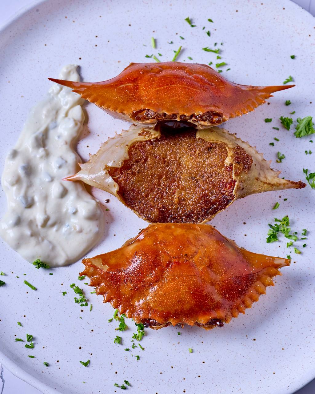 Deviled crab with tartar sauce at Pirate's Table